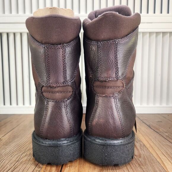 Georgia Boot G107 8" Homeland Mens Sz 8.5 M Brown Leather Waterproof Work Boots - Picture 5 of 13